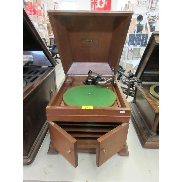 Antique Victrola Wood Case Record Player