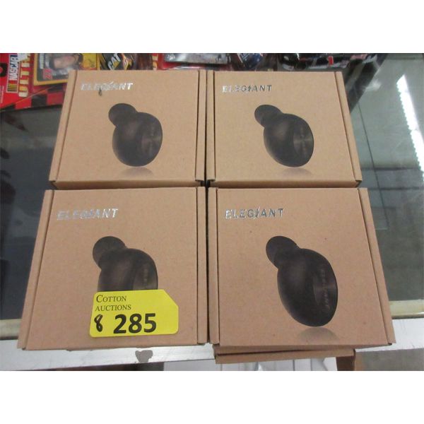 8 New Elegiant Single Bluetooth Earbuds with Chargers