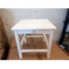 Image 1 : New White Patio End Table - Resin Composite 