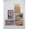 Image 1 : 5 New Metal Gas Theme Wall Signs - 8" x 12"