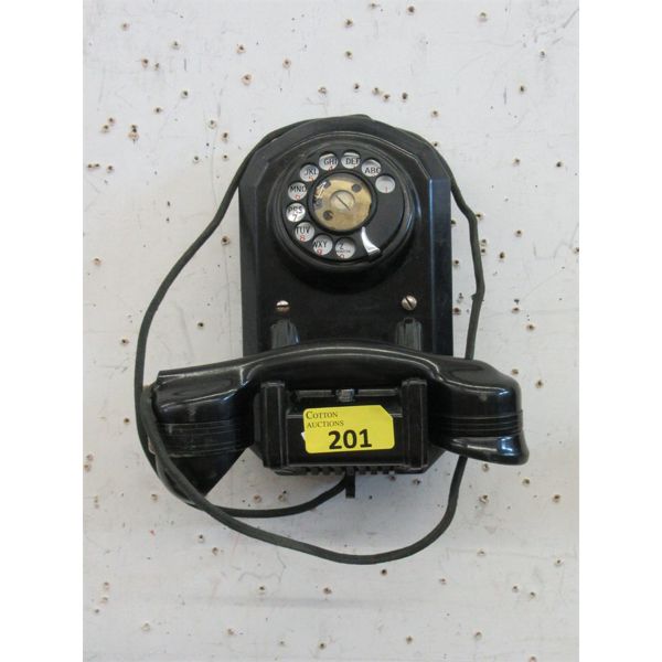 Vintage Rotary Dial Wall Cradle Phone