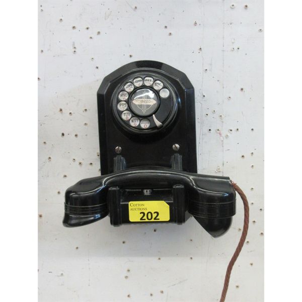 Vintage Rotary Dial Wall Cradle Phone