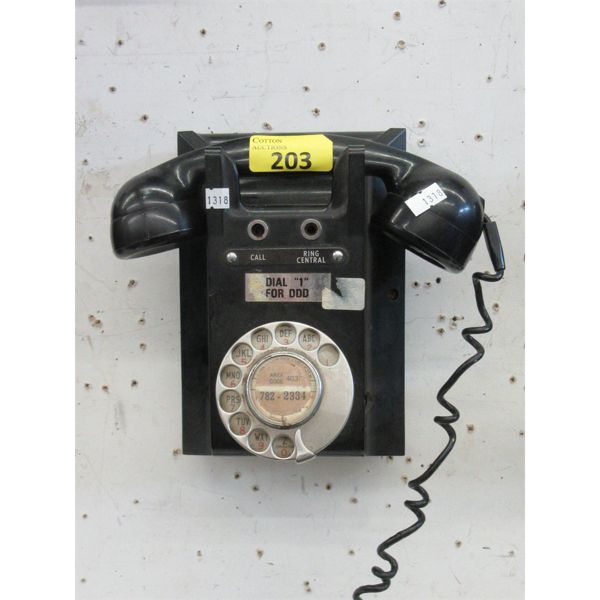 Vintage Rotary Dial Wall Cradle Phone