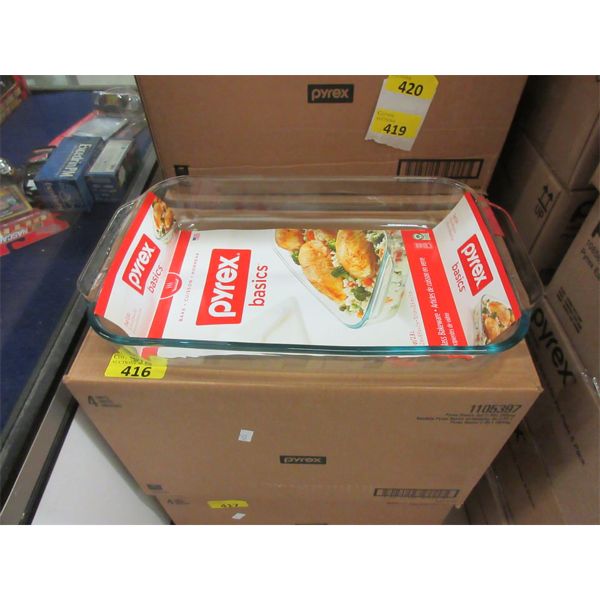 Case of 4 New Pyrex 3 QT. Oblong Baking Dishes