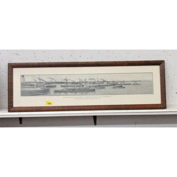 Vintage Print of "Canada's Rally To The Empire"