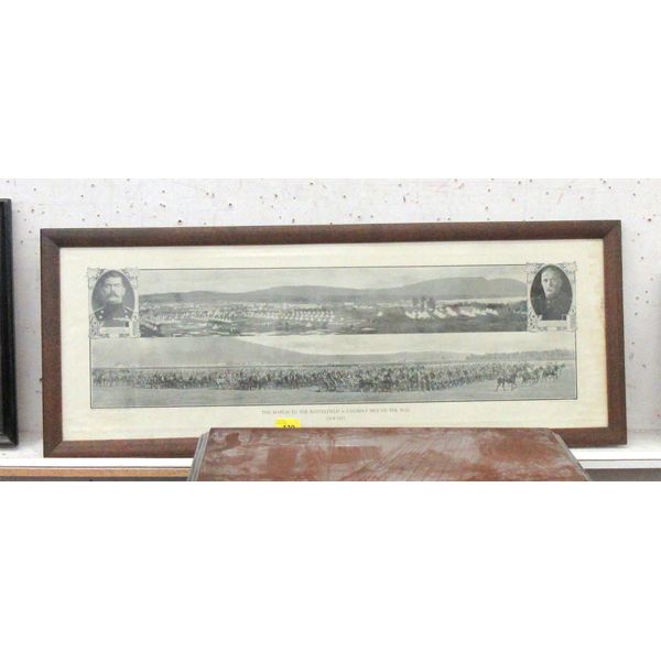 Vintage Print of "The March To The Battlefield"