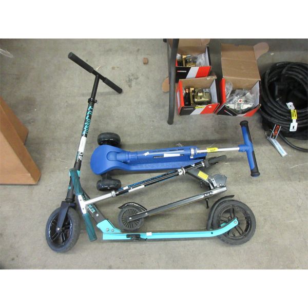 3 Children's Scooters