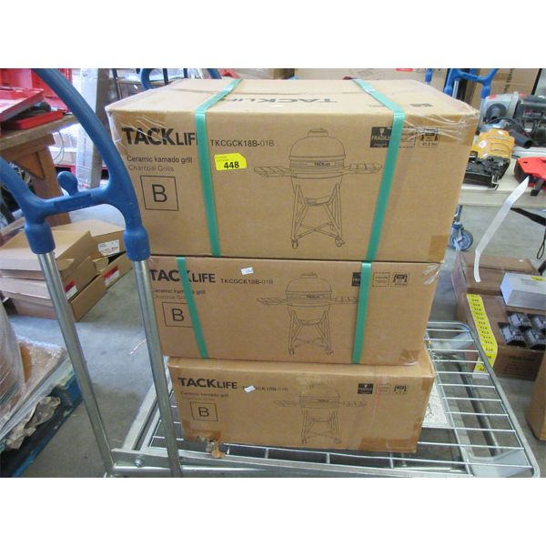 New 3 Tacklife Kamado Charcoal Grill Bases - Bases only
