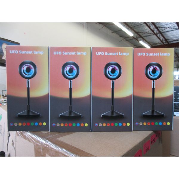 4 New UFO Sunset Lamps - 180° Rotation