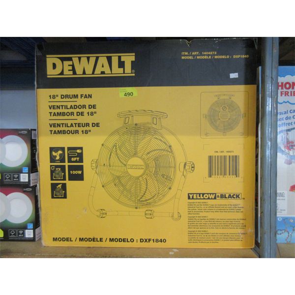 DeWalt 18" Drum Fan