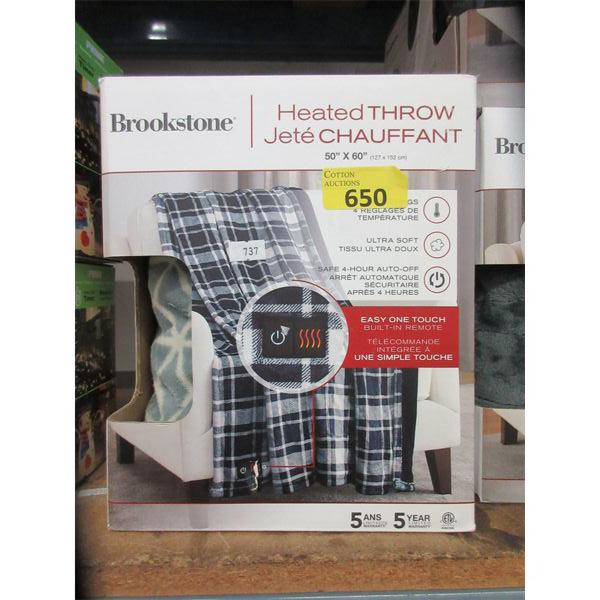 Brookstone 50" x 60" Patterned Heated Throw 