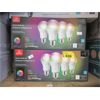 Image 1 : 2 Sets of 4 Globe 60 Watt Smart Bulbs