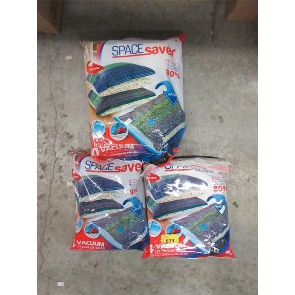 2 Sets of 4 Jumbo Space Saver, and 1 set bag of 10 Vacuum Storage Bags 