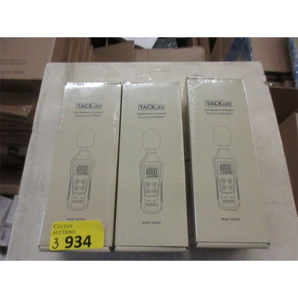 3 New Sound Level Meters by Tacklife