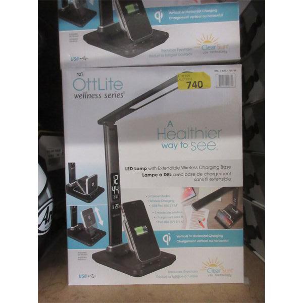 OttLite LED Lamp with Charging Base