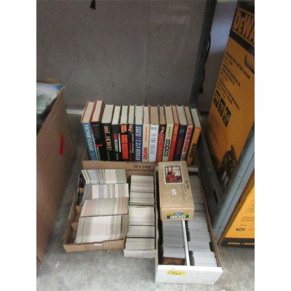 5 Boxes of Sports Trading Cards 15 Hardcover Books