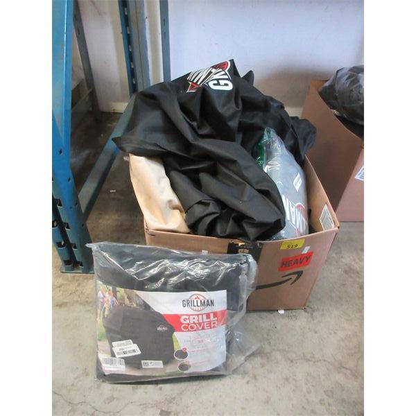 Box of Assorted New BBQ Grill Covers