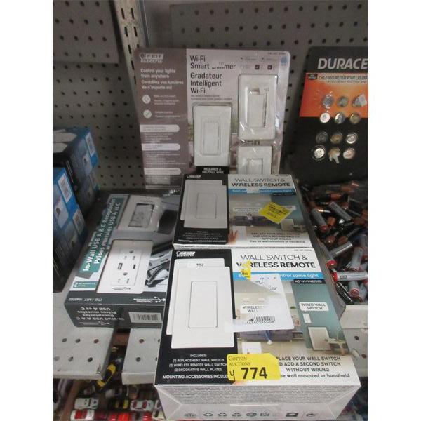 In Wall USB Plugs & 3 Assorted Smart Switches