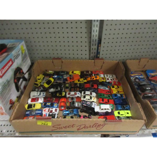 Box of 30+ Assorted Toy Cars