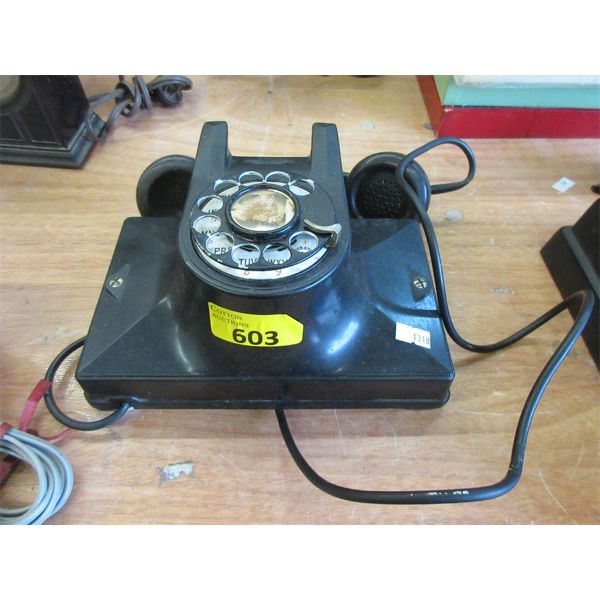 Vintage Northern Electric Rotary Dial Wall Phone