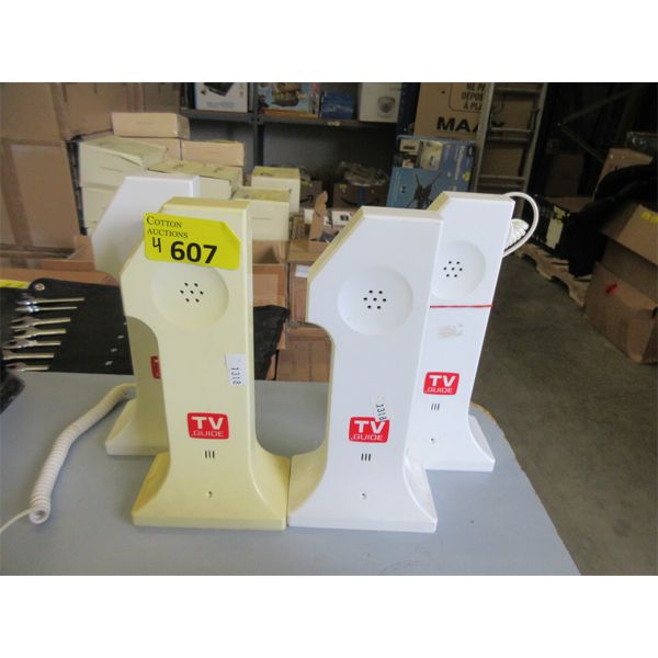 4 Vintage "TV Guide" Push Button Phones
