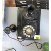 Image 1 : Vintage Metal Cased Wall Phone - Bakelite Earpiece