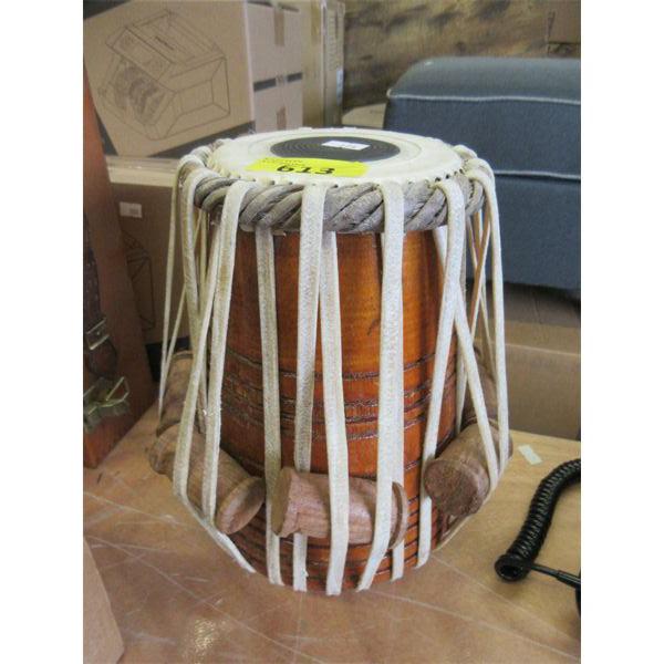 Wood Drum - 10" Diameter x 11" Tall