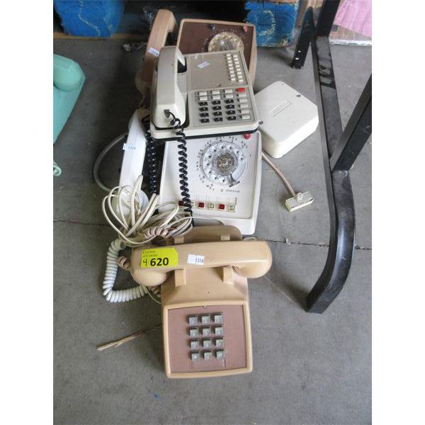 4 Assorted Dial and Push Button Phones