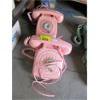Image 1 : 2 Vintage Pink Rotary Dial Desk Phones