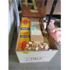 Image 1 : Box of Vintage Electronic Tube & Wood Desk In Box