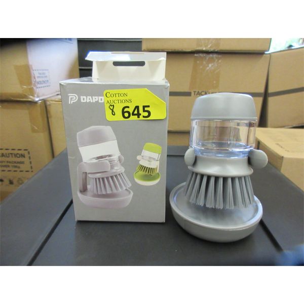 8 New Soap Dispensing Palm Size Brush on Stands