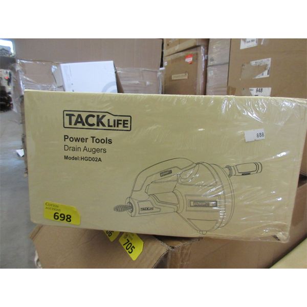 New Drain Cleaner with Drill Attachment - 25' Drum