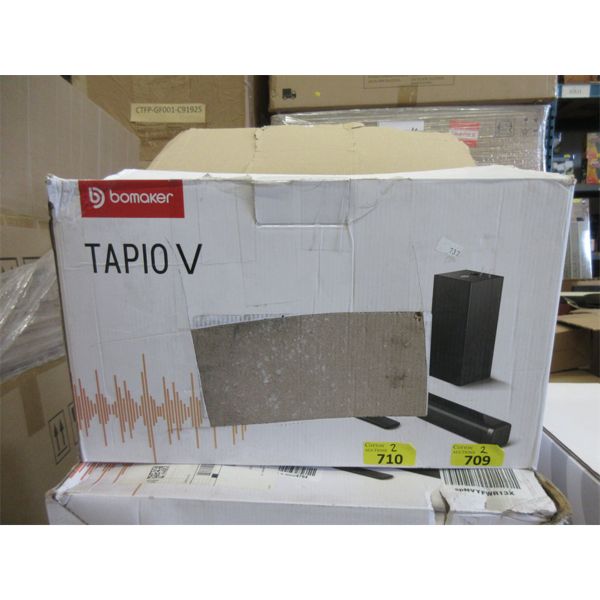 2 Bomaker Tapio V Soundbar Systems - Open Box
