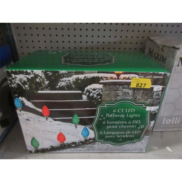 Set 6 LED Christmas Pathway Lights 
