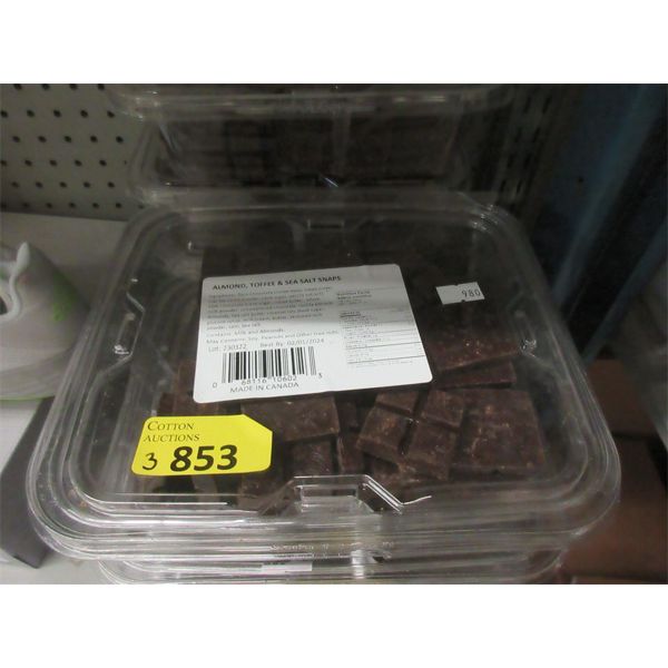 3 Containers of Almond, Toffee & Sea Salt Snaps