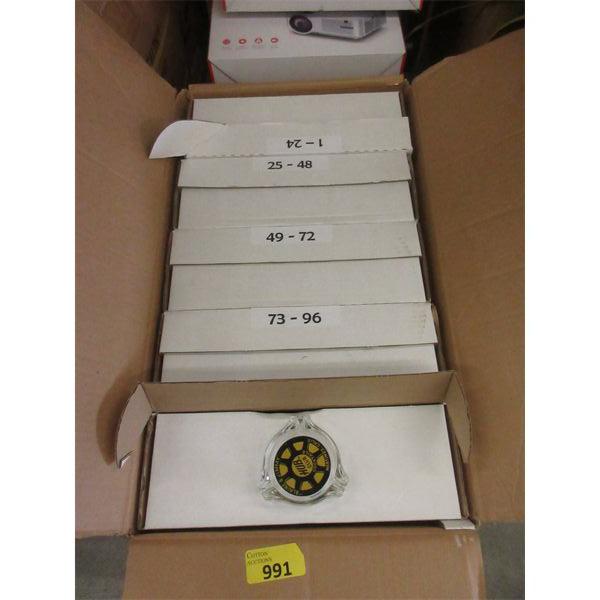 Case of 100+ New Glass Souvenir Ashtrays