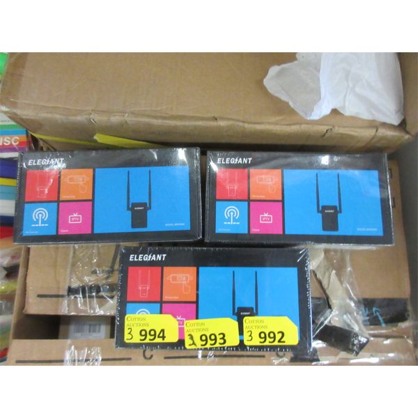 3 New Elegiant WiFi Extenders - Model: WR300M