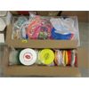 Image 1 : 2 Boxes of 50+ Assorted Flying Disc Toys