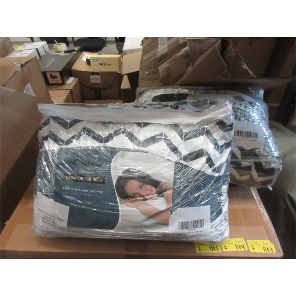 2 New Shatex Queen Size Comforter Sets
