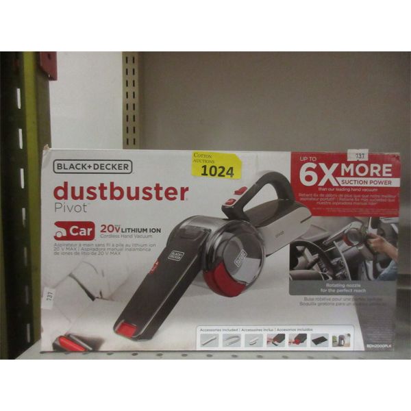 Black & Decker Dustbuster Pivot Cordless Vac