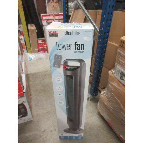 Seville Ultra Slim Line Tower Fan with Remote