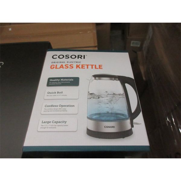 New Electric Cosori Glass Kettle -  1.7 L