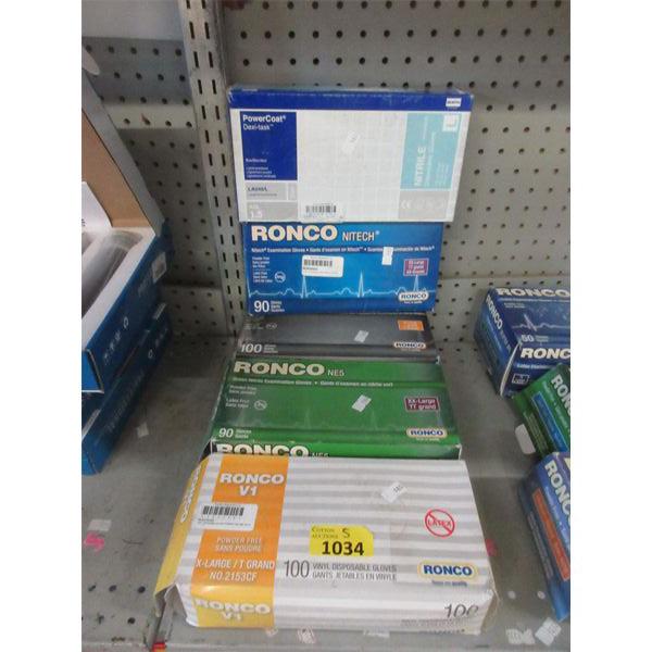 5 Boxes of XL & XXL Disposable Gloves
