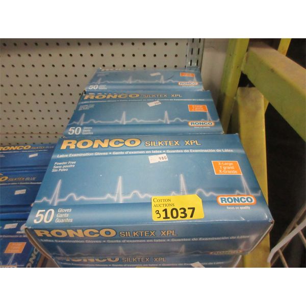 3 Boxes 50 XL Latex Disposable Gloves
