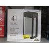 Image 1 : Pack of 4 Solar Post Lights - Black Finish