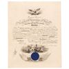 Image 1 : 1889 ADM. FRANCIS MUNROE RAMSAYS Naval Commission Signed by BENJAMIN HARRISON