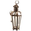 Image 2 : c. 1800 Federal Period, Large Ornate Six-Sided Glass Panel Tin Candle Lantern