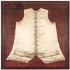 Image 1 : c. 1778 American Revolutionary War Patriot Spys Embroidered Silk Vest Waistcoat