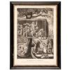 Image 1 : c. 1774, THE BOSTONIANS in DISTRESS. Rare Historic Mezzotint Engraved Print