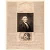 Image 2 : 1800-Dated Extremely Rare Engraving of George Washington, Ex: Goodspeeds Framed